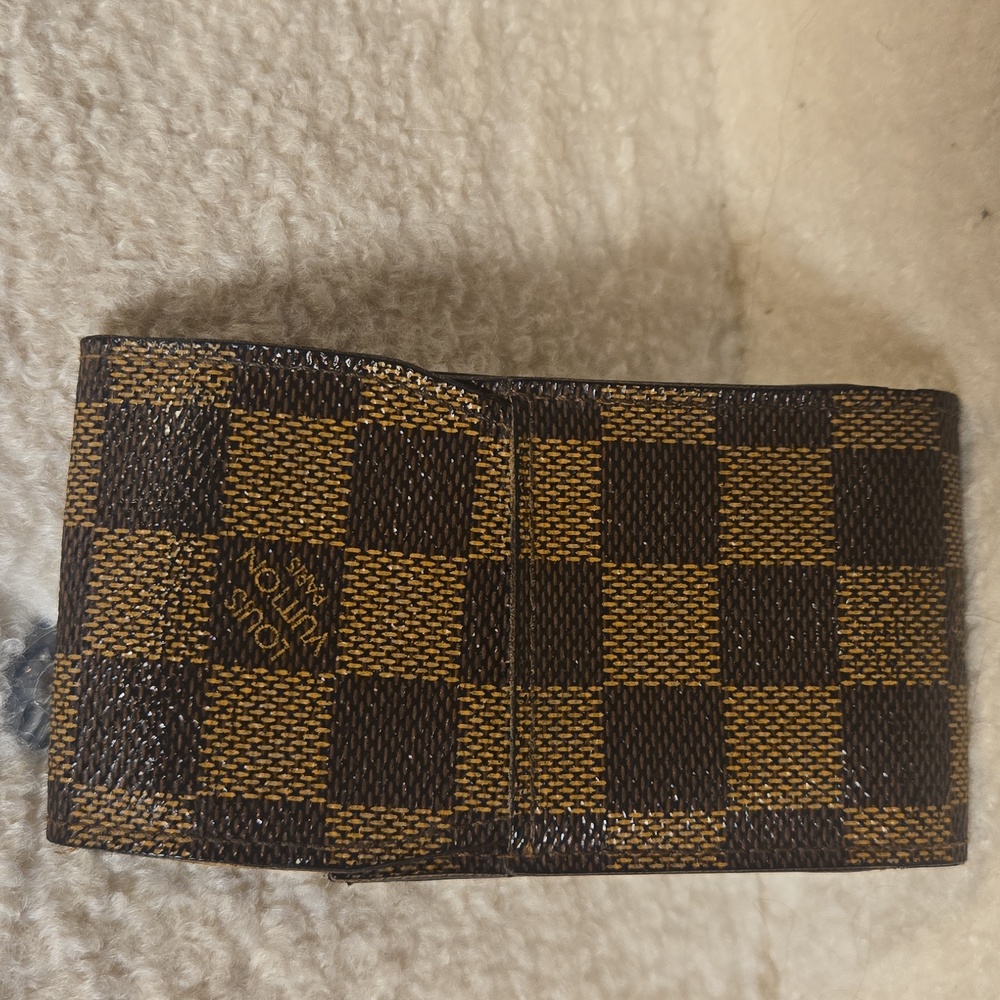 Authentic Louis Vuitton Damier Ebene Cigarette Case